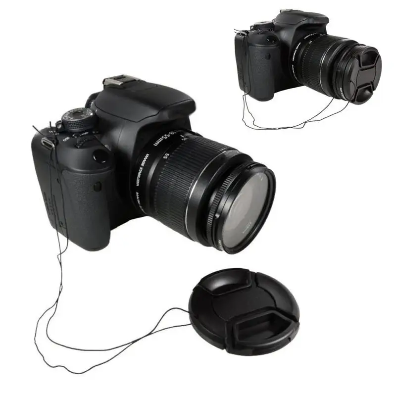 

58mm Universal Camera Lens Cap Rope Lens Cover For Canon Nikon Sony Olympus Fuji Camera Lens Cap