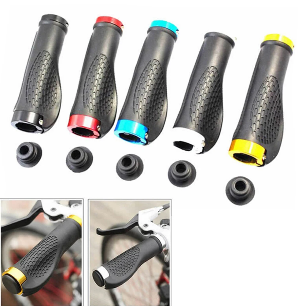 

1 Pair Of Bicycle Grip Rubber Riding Non-slip Bicycle Handle Cover Mountain Bike Ergonomic Bicycle Handle Cover Dropship