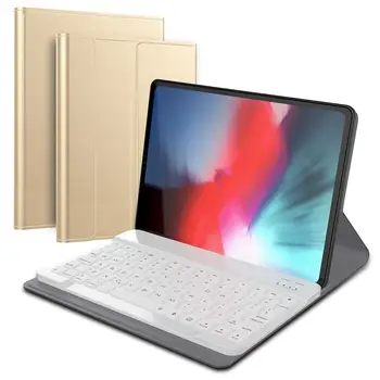 

11 Inch Keyboard Case New, Detachable Tablet Shell Leather, Wireless Keyboard And Smart Connector For iPad Pro , Anti-Scra