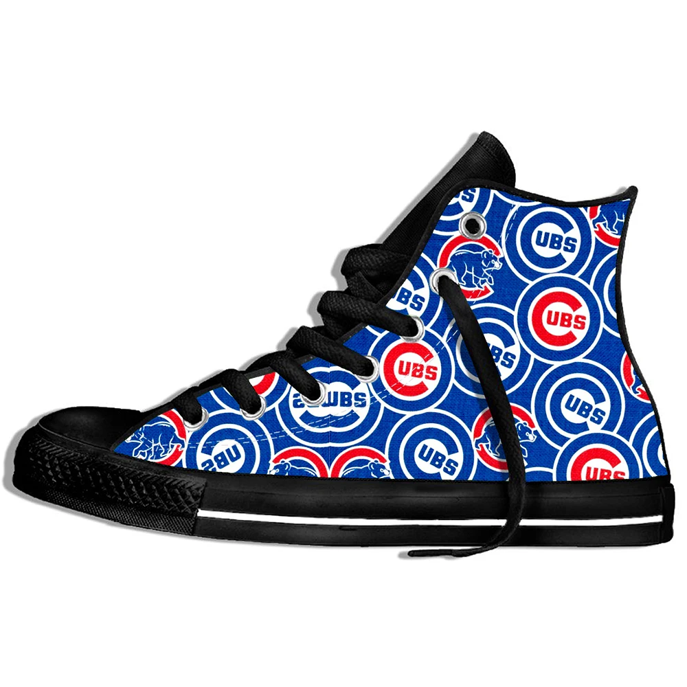 Прогулочные парусиновые ботинки; дышащая классная обувь Chicago Cubs; классические спортивные кроссовки унисекс для мальчиков; удобная спортивная обувь; классические кроссовки