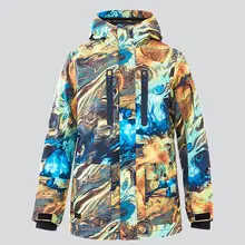 GSOU Снежная Мужская лыжная куртка для сноубординга одежда Зимнее пальто ветрозащитная водонепроницаемая Спортивная одежда для улицы зимнее Мужское пальто утолщенное