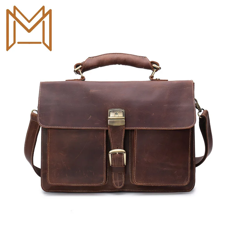 

Male Package Business Affairs Document Layer Cowhide Crazy Horsehide Difference Package More Function