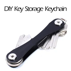 Porte clés de poche en aluminium, Portable et Compact, Clip multifonctionnel, 1 pièce 