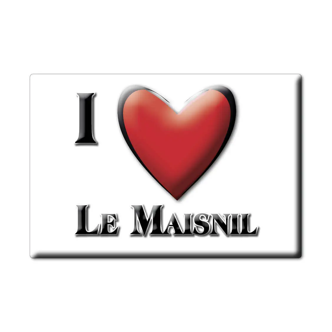 The MAISNIL MAGNET lodestone AQUITAINE (59) France FRIDGE SOUVENIR I LOVE GIFT | Дом и сад