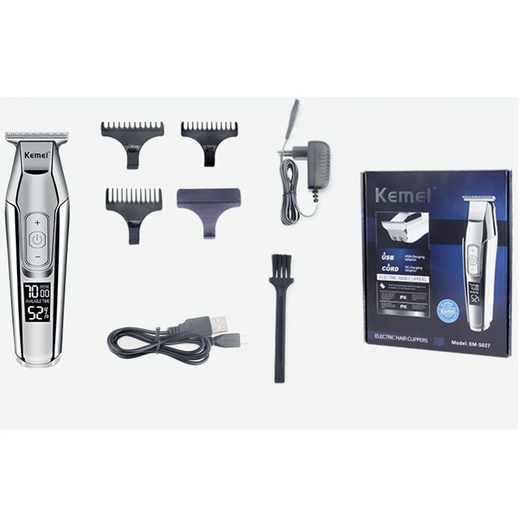Kemei KM 5027 Professional Electric Hair Clipper Men Cordless Handy Beard Hair Trimmer Shaver Haircut Razor Barber EU Plug