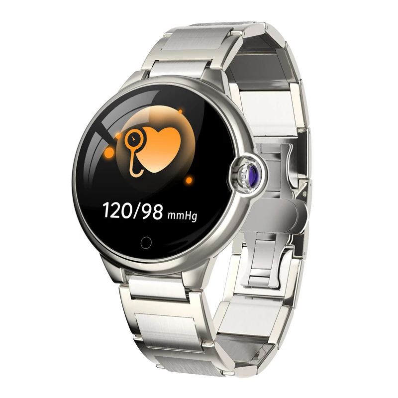 Silver Steel 696 DR88 Смарт часы IP67 Водонепроницаемый сенсорный экран Bluetooth фитнес монитор сна шагомер погода дисплей умный Браслет - Цвет: Silver Steel
