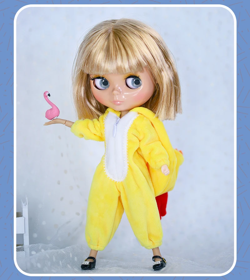 Jessie – Premium Custom Neo Blythe Doll with Blonde Hair, Tan Skin & Shiny Cute Face 1