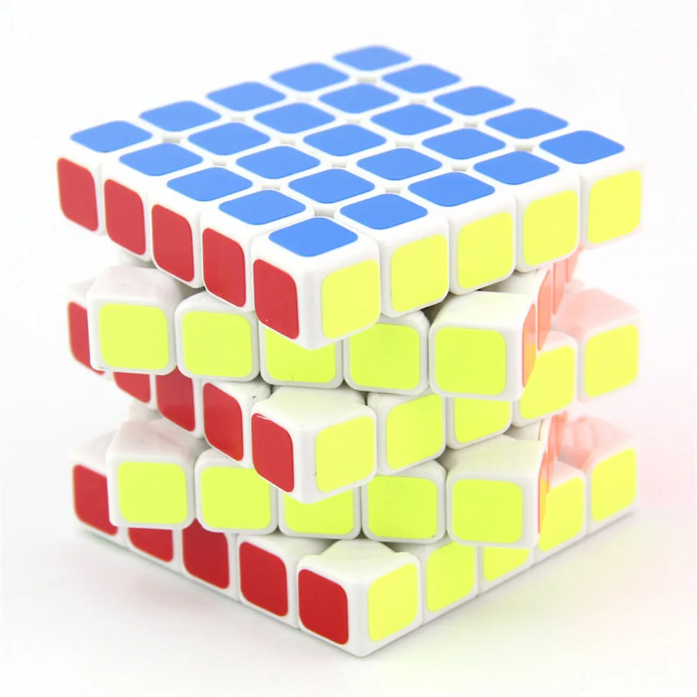 ShengShou JiGuang 5x5x5 черный белый безопасный ABS пластиковый волшебный куб быстрый ультра-Гладкий 5x5 кубар-Рубик на скорость детские игрушки подарок