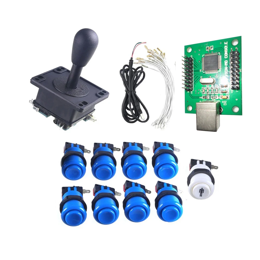 Нулевая задержка аркадная игра diy части 2P USB ПК к интерфейсу Испания джойстик американская кнопка