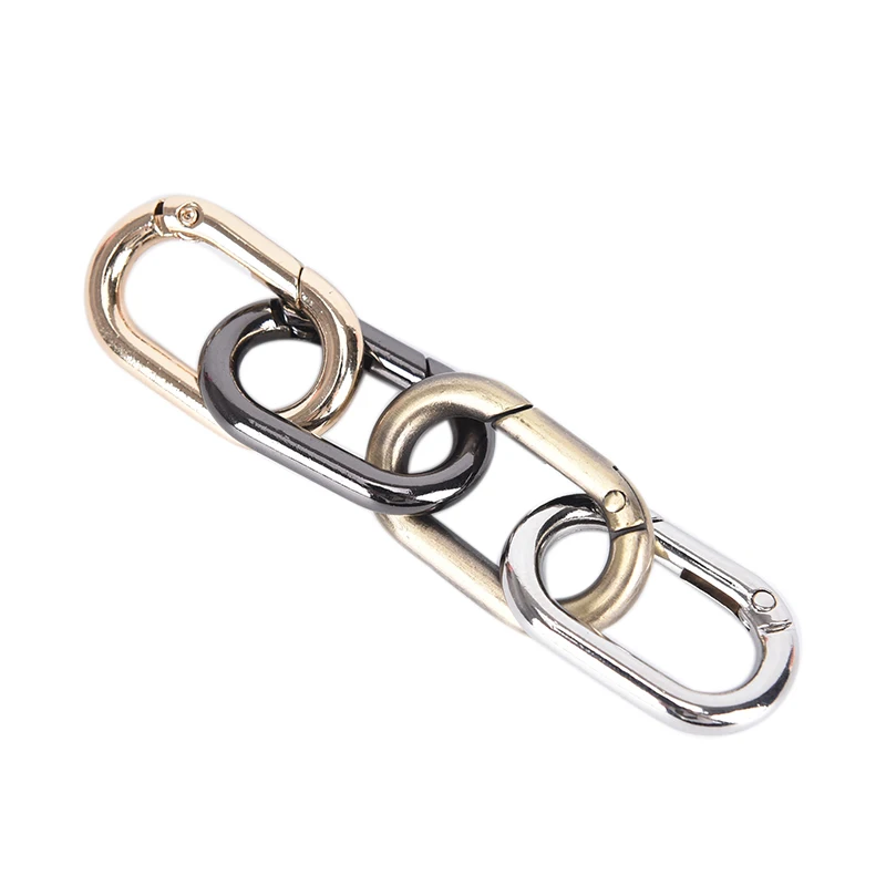 5Pcs Silver Gold Bronze Connection Oval Ring Alloy Metal Shoes Bags Garment Buckles DIY Accessory Sewing