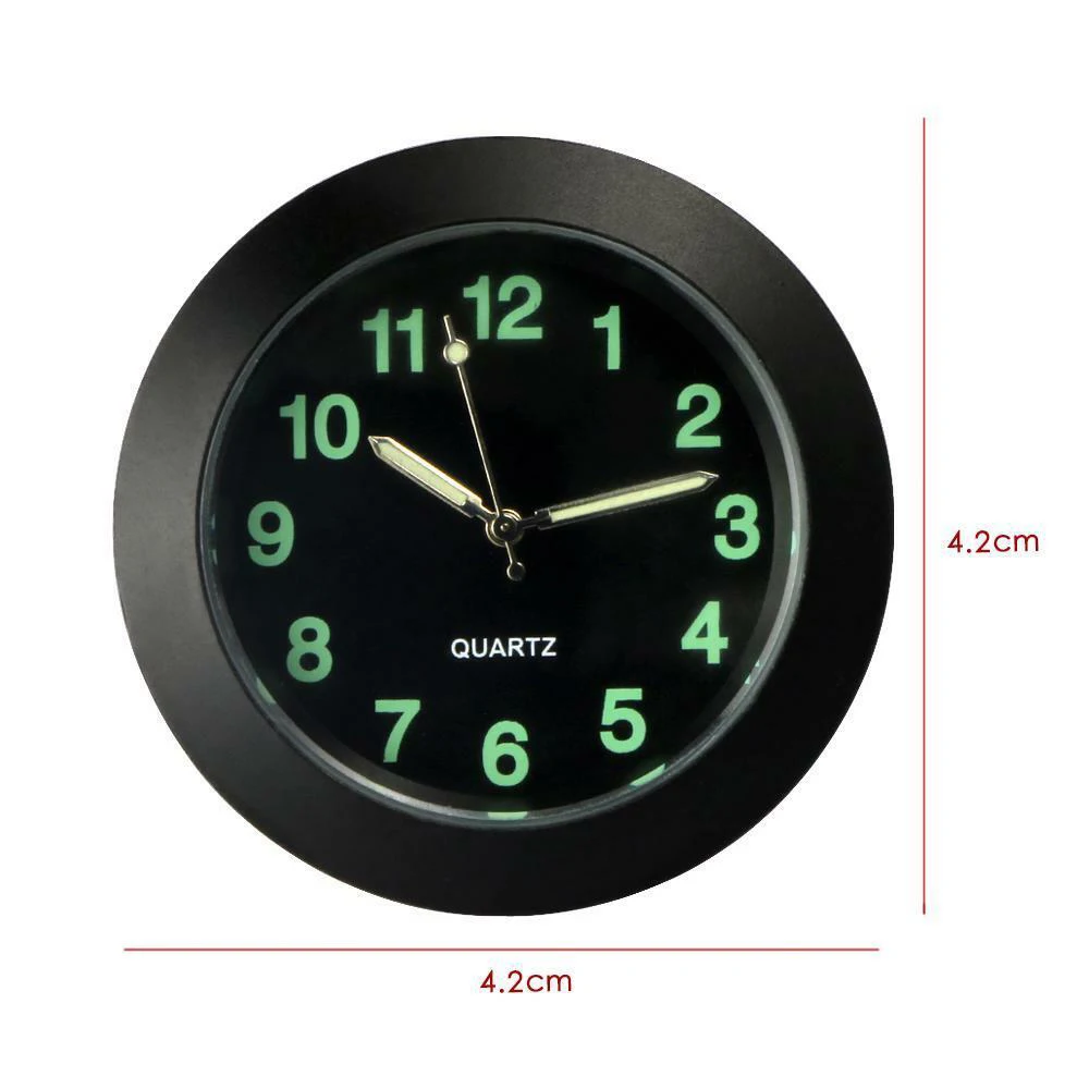 

Car Luminous Air Vent Clip Clock Interior Quartz Analog Watch Decor Shockproof