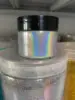 Pigment holographique extra fin pour les ongles 35 um, paillettes pour l'art de la manucure, comme ombre à paupières ou pour le corps, de couleur argentée caméléon outil de bricolage, ► Photo 3/5