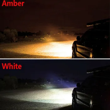 

36W LED Work Light 4 Inch 12 LED Dual Color SUV Truck 1800LM Waterproof