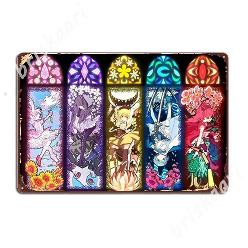 Madoka Magica - металлические знаки для клуба дома винтажные таблички жестяные плакаты