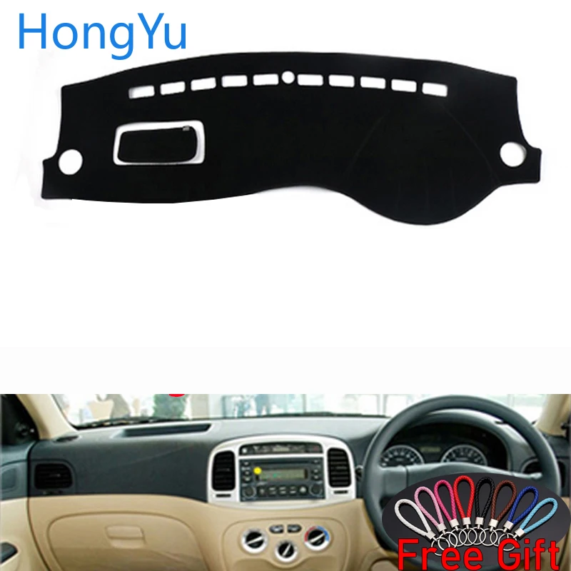 

Car Dashboard Cover Dash Mat Board Pad Carpet Dashmat Interior Mats for Hyundai Accent 2006 - 2011 Right Hand Drive Accessories