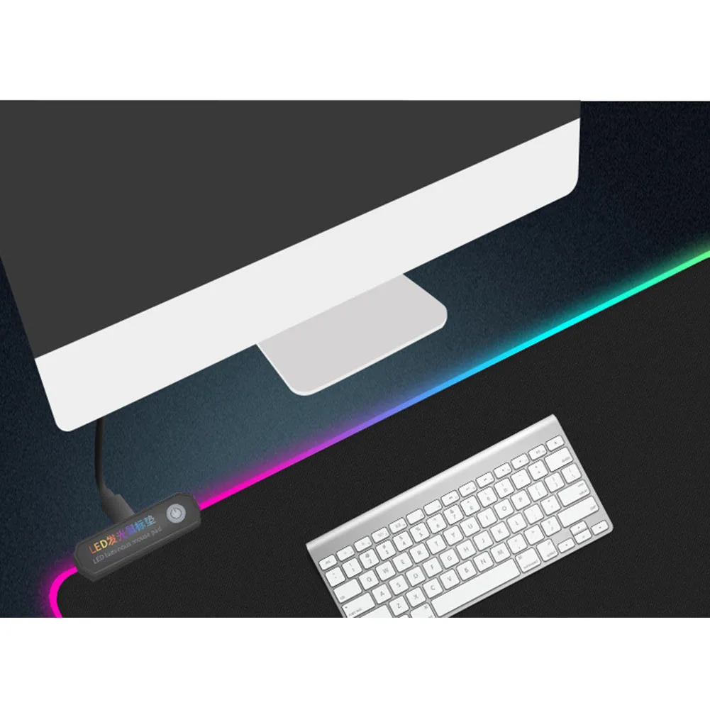 Светодиодная подсветка клавиатуры Компьютерные аксессуары RGB большой коврик для