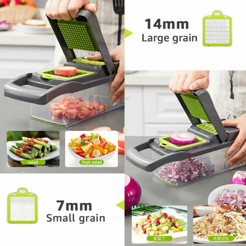 7 In1 Food Vegetable Salad Fruit Peeler Cutter Slicer Dicer Chopper Kitchen Tool