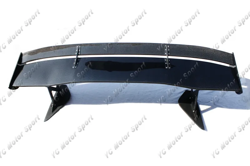2001-2007  Mitsubishi Evolution 7-9 Voltex Type5 Style Trunk Spoiler GT Wing 1700mm CF with 29mm Aluminum Stands (1)