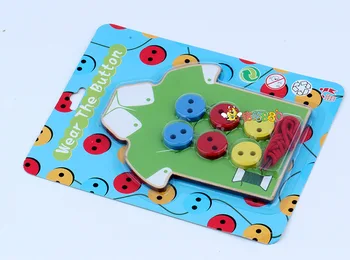 

Children'S Educational Handmade Toy Wear Series Seam Button Sub-Game RB10 Hand-Eye Coordination Fine Motion 0.06