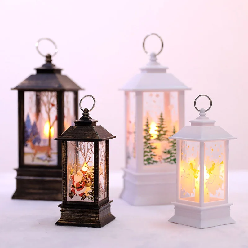 

New Year 2020 Christmas Ornament Home Decoration Santa Claus Tree Deco LED Light
