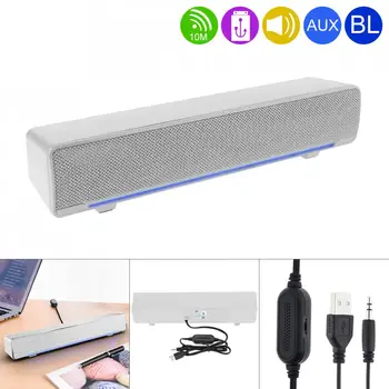 

SADA V-196 Bluetooth Strip Speaker Wireless Desktop Multi-media Sound Bar with Dual Speaker DSP and Mixing Sound