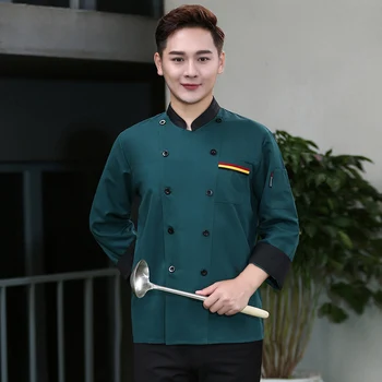 

Chef's Work Clothes Short-sleeved Chef Jackets Chef Restaurant Uniform Chef Works Restaurant Uniforms Shirts