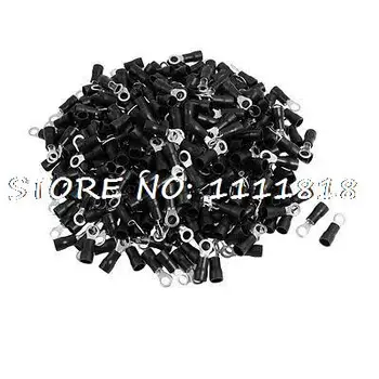 

RV3.5-4 Ring Tongue Type Pre Insulated Terminals Black 500pcs for AWG 14-12