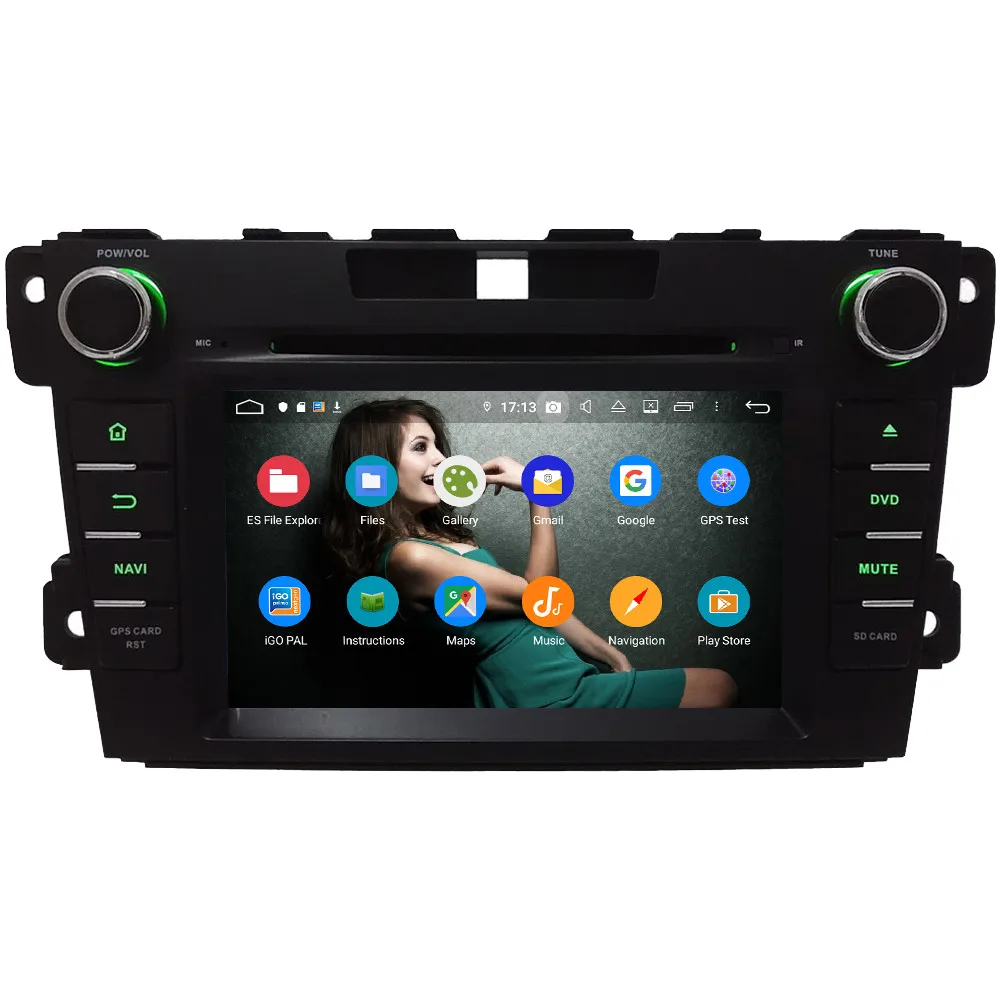 Klyde 4G wifi Android 9,0 Восьмиядерный 4 Гб ОЗУ 64 Гб ПЗУ DSP BT автомобильный DVD мультимедийный плеер Радио Стерео gps для Mazda CX-7 2007