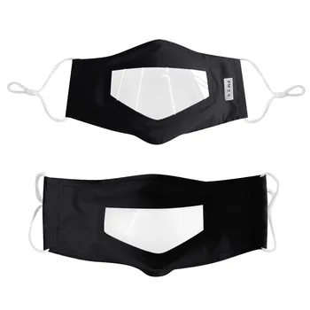 

4pc Mask With Clear Window Visible Expression For The Deaf And Hard Of Hearing Face Mask Scarf Mascarilla Mascarar mascarillas