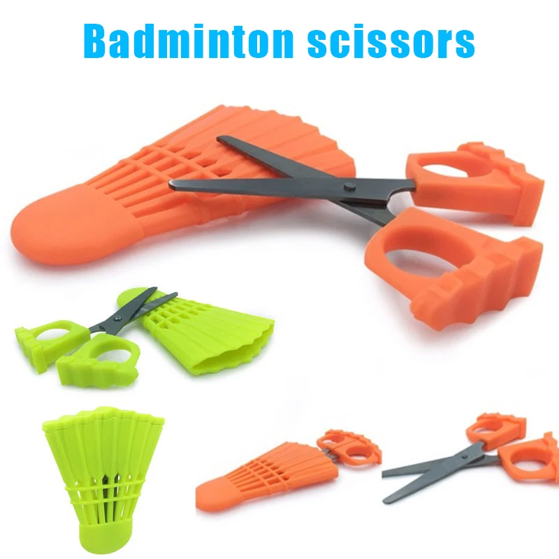 

Newly 2 Pcs Mini Badminton Shuttlecock String Scissors Tools PVC Cutlery for Club Gym Activities Sport Gifts Decorations SD669
