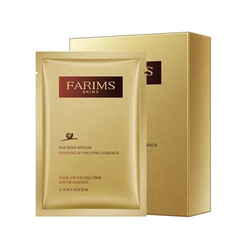 

10 Pieces Ginseng Snail Crude Solution Repair Essence Mask Nourishing Moisturizing Repair Hydrating Hydration Mask