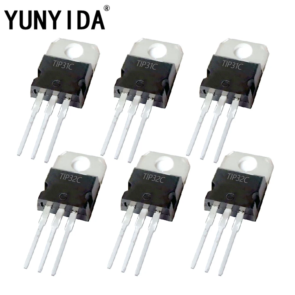 TIP31C TIP32C TO-220 double 10pcs = TIP31C x 5PCS+ TIP32C x 5PCS