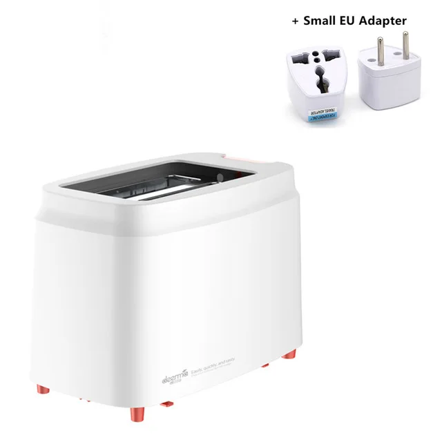 Add Small EU Adapter Xiaomi Deerma Автоматическая электрическая Хлебопекарная машина тостер 9 передач Регулируемый бытовой тост на завтрак Сэндвич Чайник - Цвет: Add Small EU Adapter