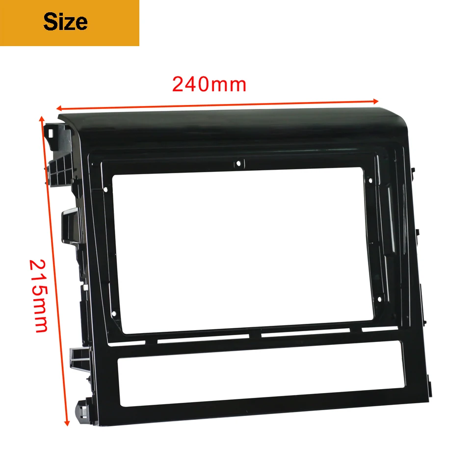 1/2Din Car DVD Frame Audio Fitting Adaptor Dash Trim Kits Facia Panel 9" For Toyota LAND CRUISER+ Double Din Radio Player