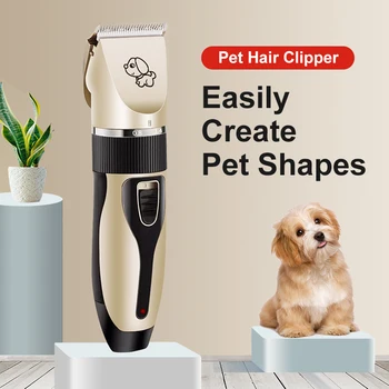 

Pet Electric Hair Clipper Rechargeable Dog Shaver Not Hurt The Skin Professional Pet Hair Clipper With 4 Limit Combs