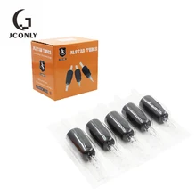 20 шт 3R 25 мм ручки для татуировки черные тубы одноразовые силиконовые ручки для татуировки прозрачные силиконовые резиновые трубки для тату