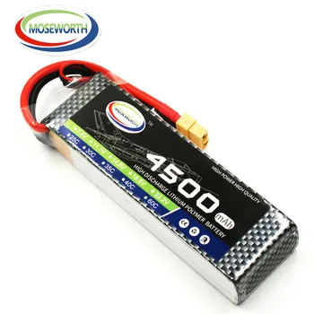 

RC Batteries 4S 14.8V 4500mAh 25C 35C 60C RC LiPo Battery 4S For RC Quadcopter Airplane Helicopter Drone Car Boat Truck Aircraft