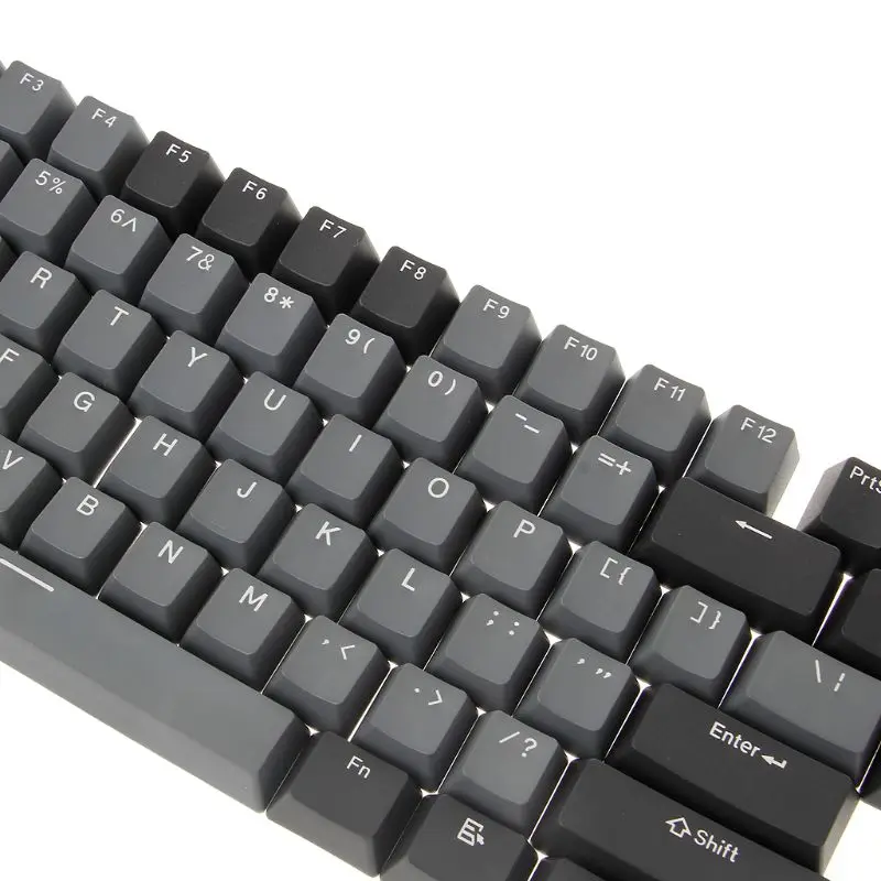 Черно серые смешанные толстые клавиши Dolch PBT 108 колпачки OEM Вишневый профиль