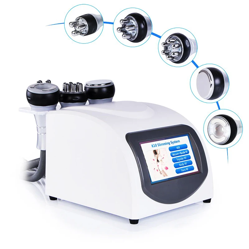 40K R.F многополярная ультразвуковая машина для кавитации жира под отрицательным давлением, тонкое устройство для тела, фирма, кожа для глаз, сужает поры