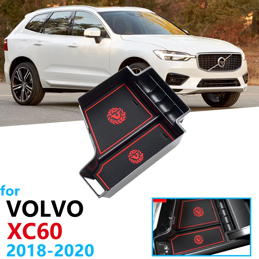 Автомобильный Органайзер аксессуары для VOLVO XC60 MK2 подлокотник коробка для хранения средства ухода MK2 RDesign T4 T5 T6 D4 D5