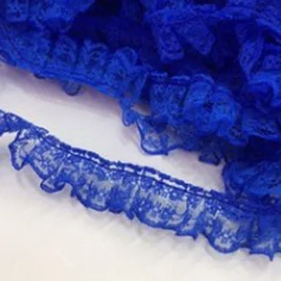 1M-New-Pleated-Lace-Fabric-2-5cm-Diy-Sewing-Guipure-White-Black-Purple-Yellow-Lace-Ribbon (3)