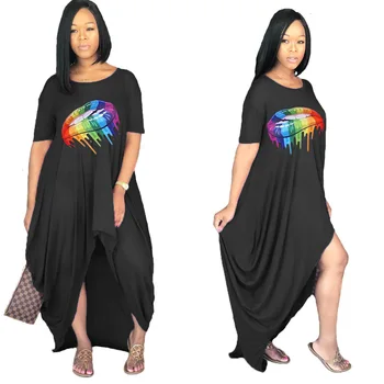 

T-shirt women's summer 2020 new all-aroundsleeve T-shirt 2020 O NECK COLOR Animal Regular