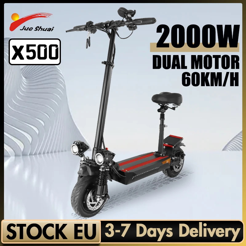 2021 NEW 2000W Dual Motor Electric Scooter 60KM/H Max Speed Folding E Scooter 60KM Long Range