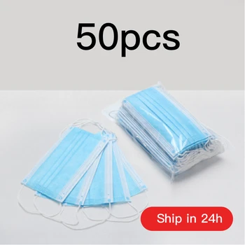 

Disposable Masks Face Mask Wholesale 3-Ply Protective Non-wovenSoft Breathable Disposable Masks Elastic Ear Loop Masks