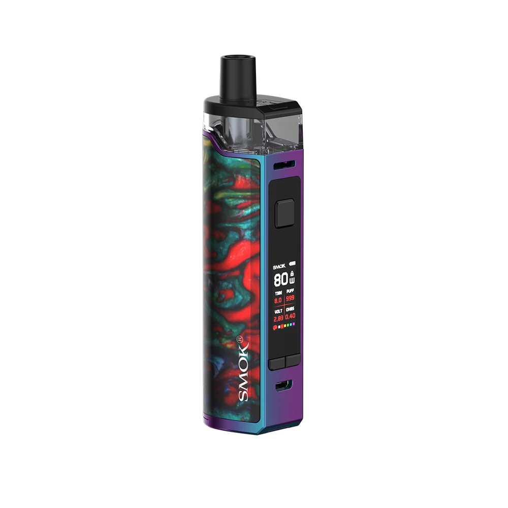 SMOK RPM80 Pro Mod Pod Комплект с 5 мл Pod мощность на 18650 батарея Макс 80 Вт Выход Pod система электронной сигареты vs SMOK RPM40/Vinci комплект