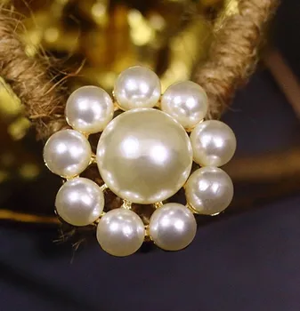 

New 1lots=10pieces Metal pearl Clothing Overcoat jacket coat Buttons Decoration Shirt Sweater button Size 28mm Free shipping