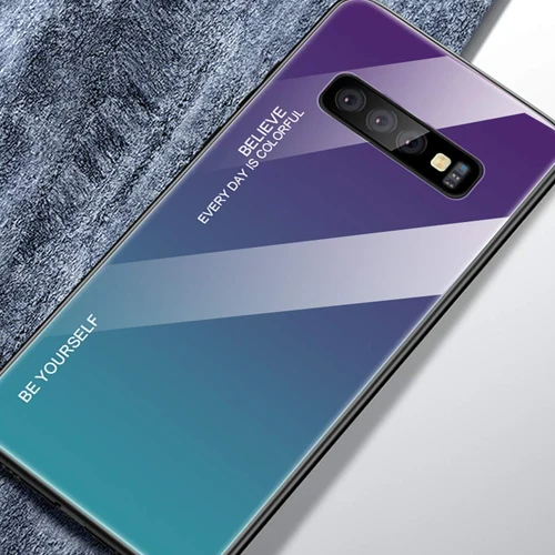 Цвет чехол для samsung Galaxy S10 S10e A9 A7 A8 A6 плюс A7 A5 J8 J4 J6 плюс S9 S8 Plus Note 8 9 S закаленное Стекло крышка - Цвет: 03