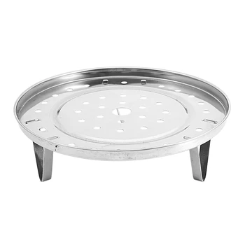 

Round Stainless Steel Food Cooking Steamer Rack Cookware 8 Inch Dia