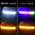 2шт Led Car DRL Дневные Ходовые Огни Водонепроницаемый Универсальный DC 12V Авто Фары Последовательный Сигнал Поворота Желтый Поток Дневной Свет