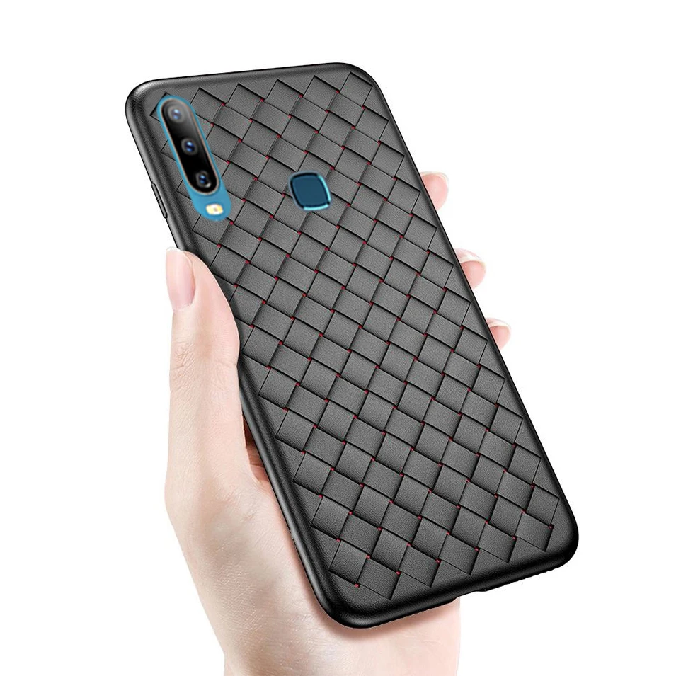 

TRISEOLY For VIVO Y17 Case Breathable TPU Woven Soft Silicone Bumper Back Cover For VIVO Y3 Case For VIVO Y 17 Y 3 2019 Case